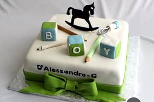 Pencils Baby Shower Cake