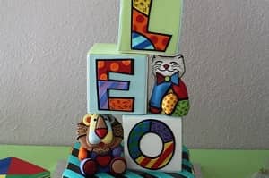 Colorful Britto - Baby Shower Cake