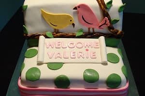 Birds - Baby Shower Cake