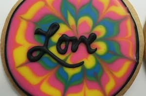 Mandala Love Cookies