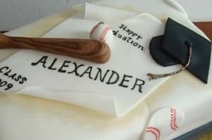 Baseball - Graduation Cake