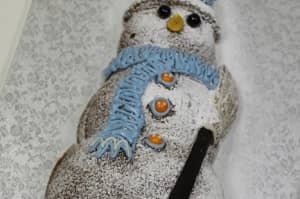 Snowman Cake