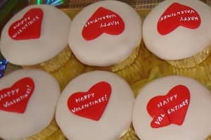 Valentines Heart Cupcakes