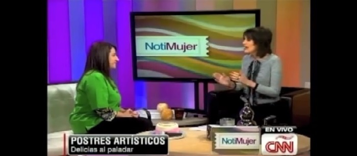 Carolina Montoya de Unique Designer's Cake en CNN Notimujer!
