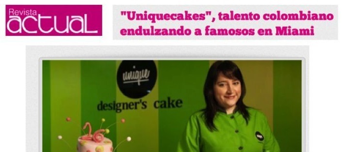 Unique cakes, talento colombiano endulzando a famosos en Miami