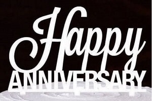 Anniversary Toppers