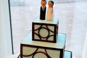 Modern Square Wedding Cakes